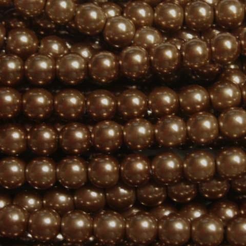 [BD002]MIYUKIカラーパールビーズ（業務用） ブロンズ（K254） 4mm 約187粒（7...