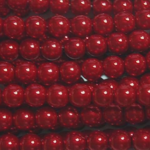 [BD002]MIYUKIカラーパールビーズ（業務用） レッド（K262） 4mm 約187粒（75...