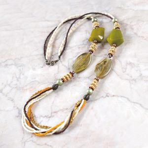 [BF003]MIYUKIビーズキット　microで作るネックレスキット　コッラーナ・ナトゥーラ  ...