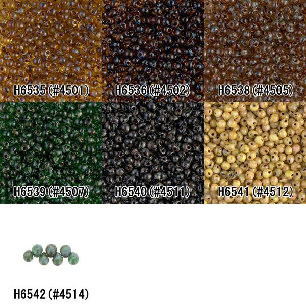 [BB006]MIYUKI ピカソ【ドロップ】約7g(約120粒)【ミユキ／ピカソコーティンクビーズ...