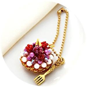 [BF004]MIYUKI ビーズキット スウィーツチャーム キット ベリーのタルト[RPT]