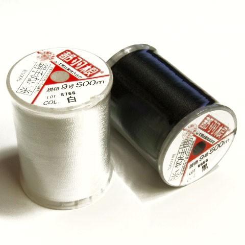 [VB001]都羽根（みやこばね） 500M 絹手縫い糸ボビン巻/基本色[RPT]
