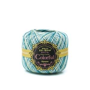 [VD001]オリムパス レース糸 エミーグランデカラフル 25ｇ玉巻 単色【全22色】【olymp...