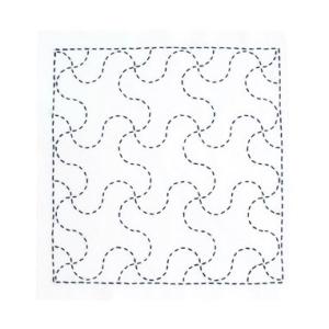 [VD001]オリムパス 刺し子キット 268（白）花ふきん 千鳥つなぎ[RPT]