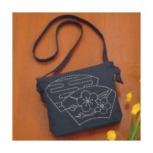 [VD001]オリムパス 刺し子キットSK-288 ポシェット 梅と霞つなぎ[RPT]