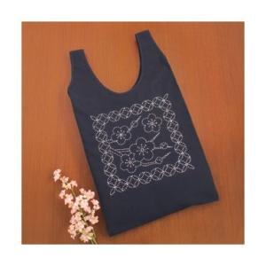 [VD001]オリムパス 刺し子キットSK-289 サブバッグ 梅と七宝つなぎ[RPT]