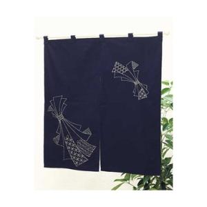 [VD001]オリムパス 刺し子キット 76（紺） のれん熨斗目（のしめ）[RPT]