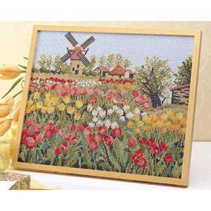 [VD001]オリムパス ししゅうキット 額ししゅう オランダの休日7124[RPT]