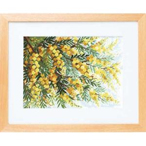 [VD001]オリムパス ししゅうキット 額ししゅう 風に舞う華たち 7178ミモザの咲く丘[RPT...