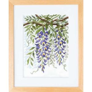 [VD001]オリムパス ししゅうキット 額ししゅう 藤ふさとつる7180[RPT]