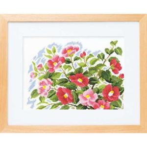 [VD001]オリムパス ししゅうキット 額ししゅう 寒風のつばき7183[RPT]