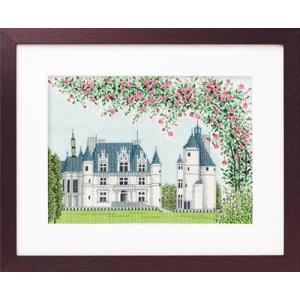 [VD001]オリムパス ししゅうキット 額ししゅう 世界遺産と世界の風景から 7213シュノンソー...