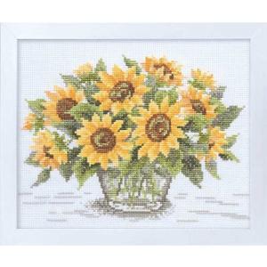 [VD001]オリムパス ししゅうキット 額ししゅう やさしい花刺しゅう額 7287サンフラワー[R...