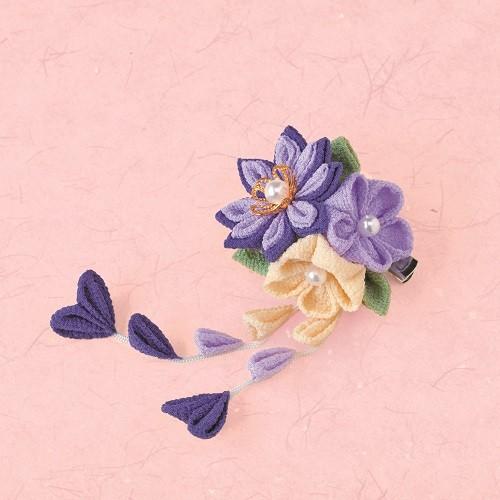 [VF001]Panami 花束のブローチ（紫） [RPT]