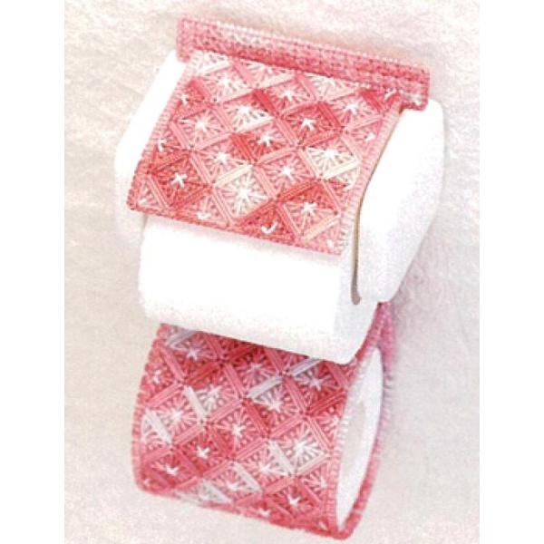 [VF001]メタリックヤーンで作るかわいいペーパーホルダーキット（模様） 全3色[RPT]