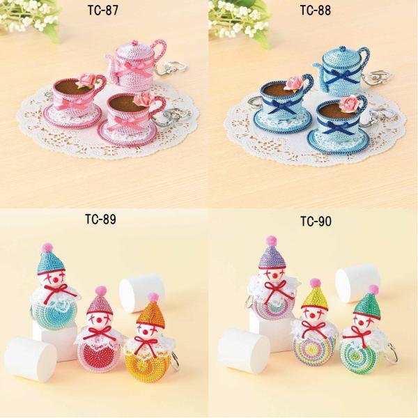 [VF001]メタリックヤーンとペットボトルキャップで作るエコキーホルダー[RPT]