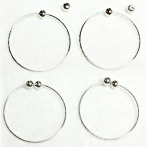 [EB011]O型イヤリング片玉付き18mm【1ペア/2ヶ入り】[RPT]