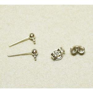 [EB015]ぶら下げカン付きピアス（3mm玉ブラピアス）1ペア[RPT]