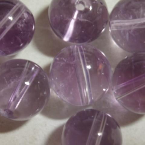 [HA001]天然石ビーズ ライトアメジスト ラウンド10mm 1ケ[RPT]