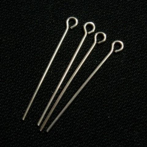 [IA003]Silver925製パーツ 9ピン0.7x25mm（4本）[RPT]