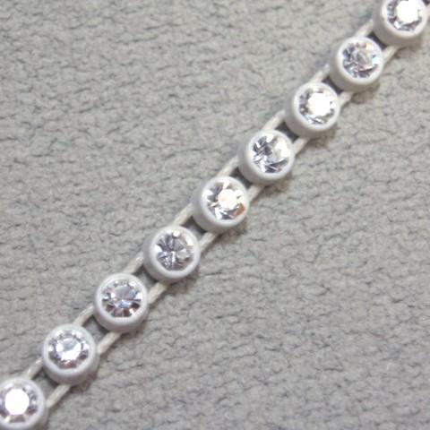 [DD001]スワロフスキートリミング OKTANT 1本線 4mm（#101/001）クリスタル／...