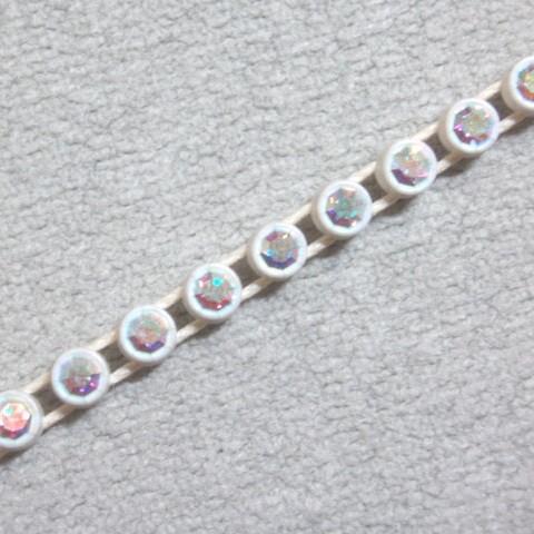 [DD001]スワロフスキートリミング OKTANT 1本線 3mm（#102/001）クリスタルA...