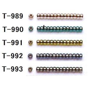 [AB001]TOHOシードビーズ 丸小/丸大 バラパック（約7g入）【20％OFF】《着色ラスター...