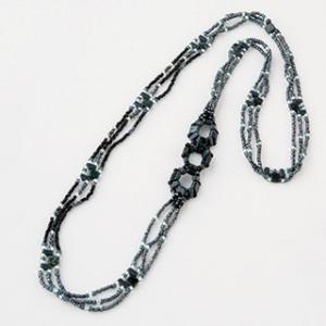 [AD002]TOHOビーズキット ブラックロングネックレス[RPT]