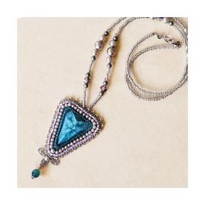 [AD008]TOHOビーズキット フレーミングアクセサリー No.3 ネックレス ブルー[RPT]
