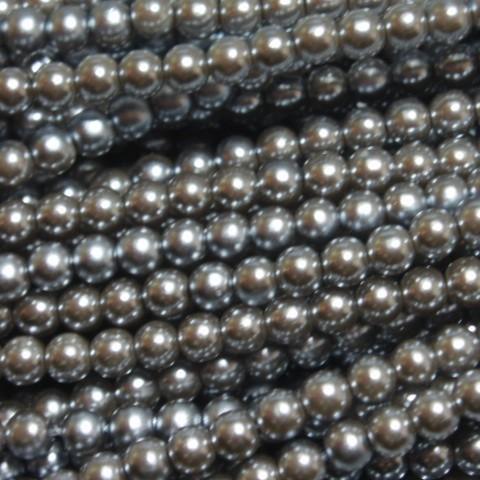 [AC002]TOHOパールビーズ(業務用) ガンメタル(No.202) 4mm 30インチ(約20...