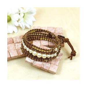 [AD001]TOHOユニセックスアクセサリーキット No.30 パールビーズのラップブレス[RPT...