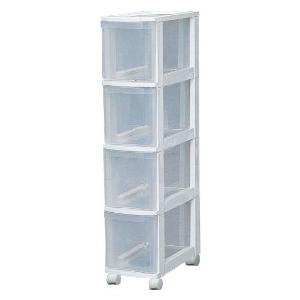 IRISOHYAMA アイリスオーヤマ キッチンチェスト 40 ホワイト/クリア 223260／40...