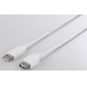 BUFFALO バッファロー USB2.0延長ケーブル（A　to　A）　3m　ホワイト BSUAA2...