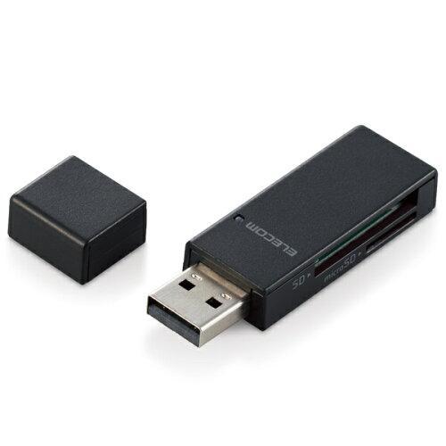 ELECOM エレコム メモリカードリーダー USB2.0 SD+microSD 33+5(アダプタ...