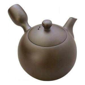 萬古焼 松鶴紋漢詩彫 横手急須 清泉堂 酔月造（四日市無形文化財