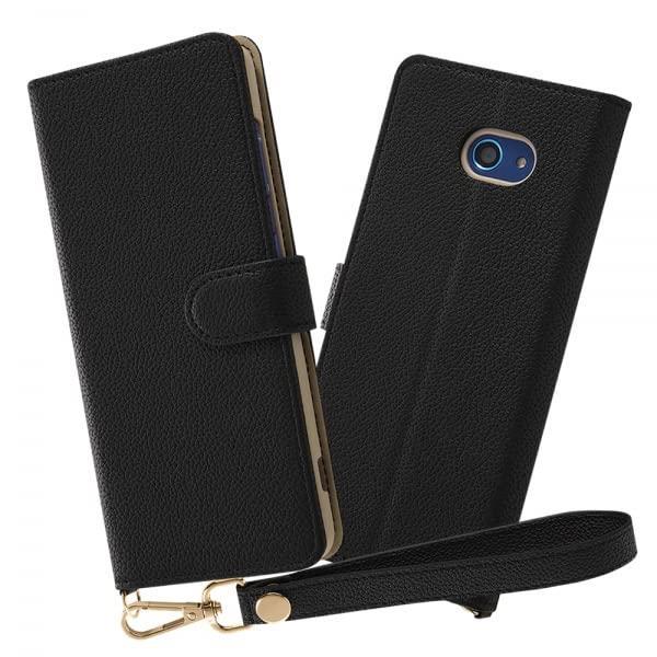 レイ・アウト BASIO4/かんたんスマホ2+/かんたん2 手帳 ルーペ付/ブラック(RT-BSO4...