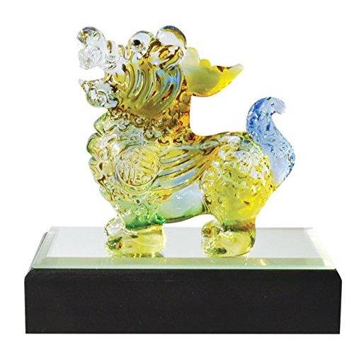 フォーカート ガラス細工 縁起貔貅(ひきゅう)色彩小 (CKF024MC)