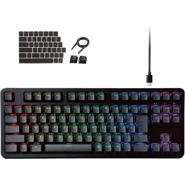 ゲーミングキーボード V custom VK310C 有線 RGB 日本語配列 テンキーレス メカニ...