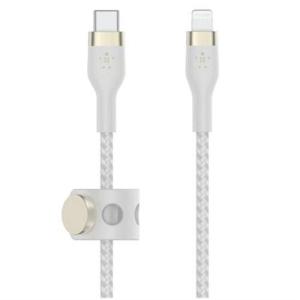 BELKIN USB-C to ライトニング 高耐久編込シリコンケーブル 2M ホワイト(CAA011BT2MWH)