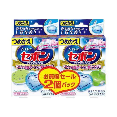 アース製薬 セボン つめかえフレッシュソープ＆ムスク 2P 入数:5