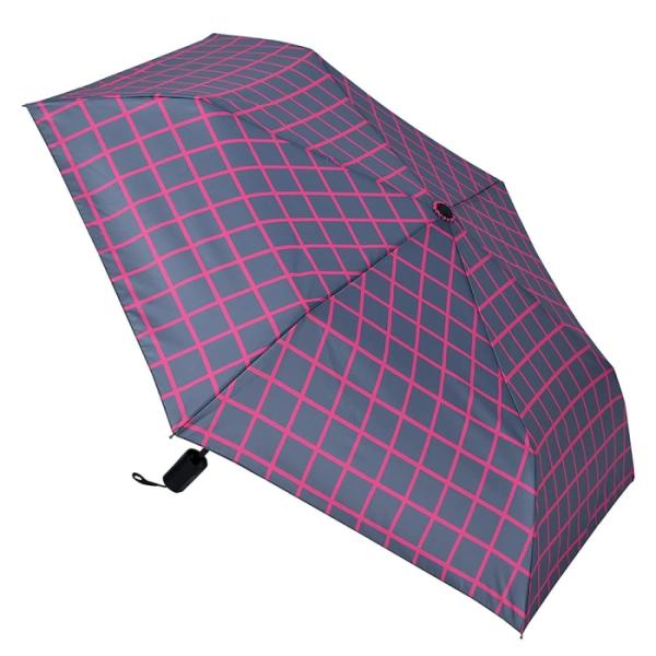 ノルコーポレーション Danke 折りたたみ傘 Graph Check Pink 入数:3