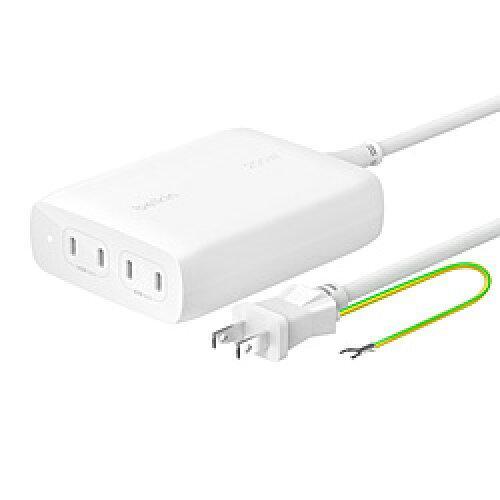 BELKIN WCH015QCWH BoostChargePro 200W 4ポートGaN 充電器