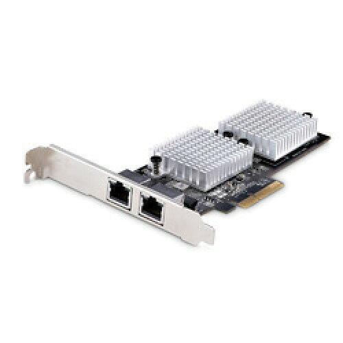 STARTECH.COM LANカード/PCI Express/x1/2x RJ45/100Mbps...