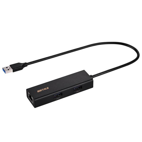 BUFFALO バッファロー LUD-U3-AU101BK Giga対応 USB-A LANアダプタ...