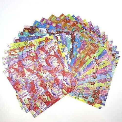 カミイソ産商 kimono美 和紙千代紙 紅(沖縄/紅型) (No.2006) 入数:20