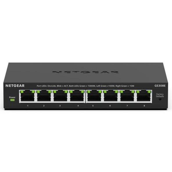 NETGEAR ネットギア ギガ8ポート アンマネージプラス・スイッチ(GS308E-400JPS)
