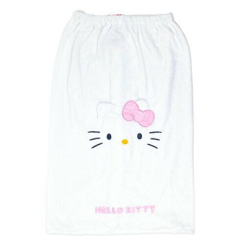 丸眞 サンリオ ローキティ マイクロキティ 80cm丈 巻きタオル ラップタオル 着るタオル (37...