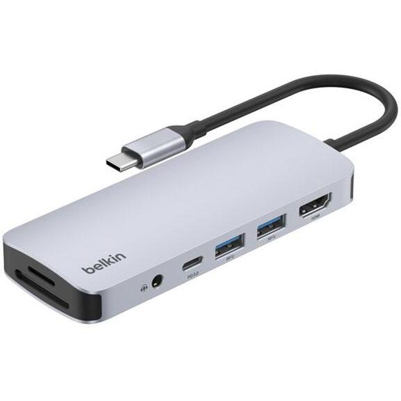 BELKIN Connect USB-C 7-in-1 マルチポートハブ(AVC009fqSGY-V...