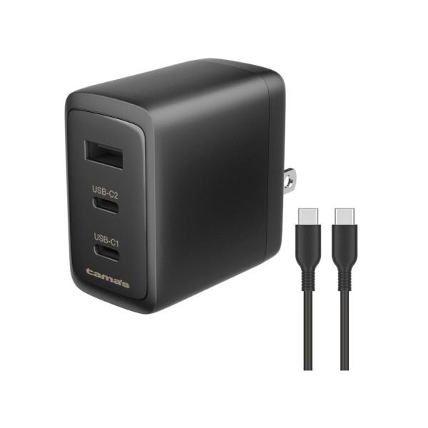 多摩電子工業 PD65W対応充電器CtoCケーブル付(TAP166UC2CC15K)
