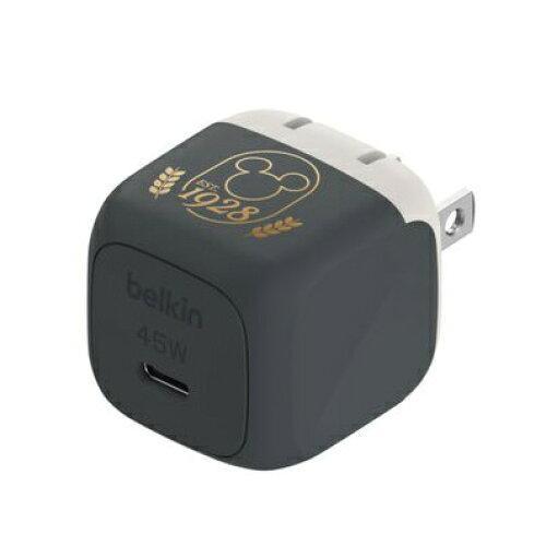 BELKIN BoostCharge 45W USB-C 小型充電器 ミッキーマウス(WCA013q...